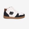 Les Petites Bombes Femme Chaussures Baskets Montantes Melina | Blanc & Noir
