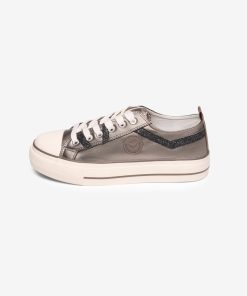 Les Petites Bombes Femme Chaussures Baskets Basses Indira | Gris Fonce & Gris