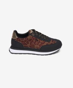 Les Petites Bombes Femme Chaussures Baskets Leopard Maya | Leopard