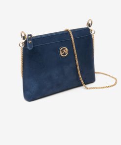 Les Petites Bombes Femme Sac Bandouliere Avec Chaine Laina | Marine