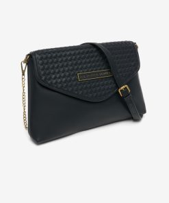 Les Petites Bombes Femme Sac Bandouliere Tresse Meloe | Noir