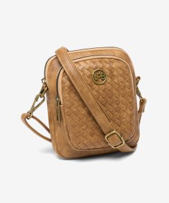 Les Petites Bombes Femme Sac Bandouliere Tresse Laurine | Sable