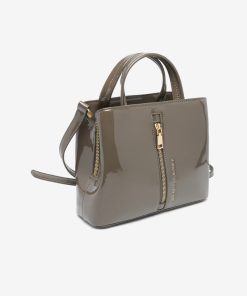 Les Petites Bombes Femme Sac A Main Verni Galia | Bronze