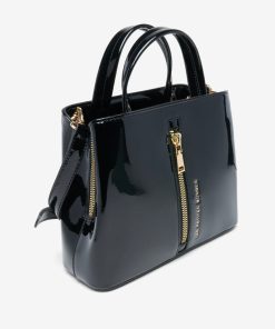 Les Petites Bombes Femme Sac A Main Verni Galia | Noir