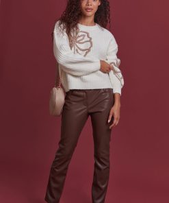 Les Petites Bombes Femme Men's Pantalon En Simili Mariem | Choco