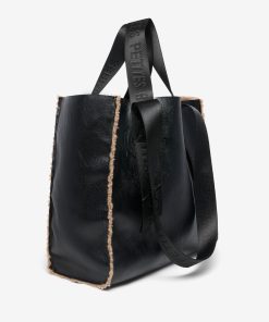 Les Petites Bombes Femme Cabas Sharpa Mailou | Noir