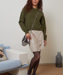 Les Petites Bombes Femme Men's Jupe Courte Zippee Minnie | Beige Foil