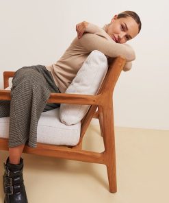 Les Petites Bombes Femme Men's Pull Col Roule Auria | Sable