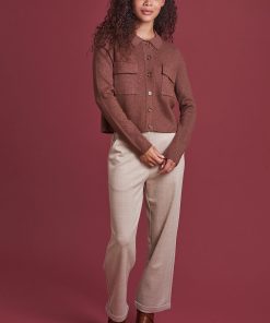 Les Petites Bombes Femme Men's Gilet Cardigan Joliane | Choco