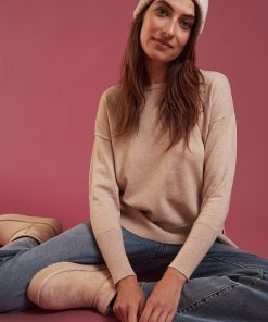 Les Petites Bombes Femme Men's Pull Col Rond Ghalia | Sable