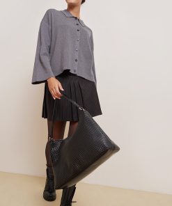 Les Petites Bombes Femme Men's Gilet Col Chemise Melia | Anthracite