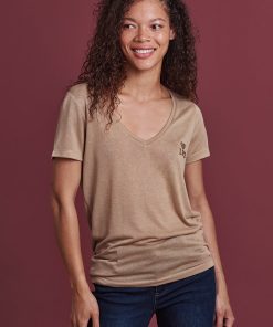 Les Petites Bombes Femme Men's Tee Shirt Brunilde Love | Cappuccino