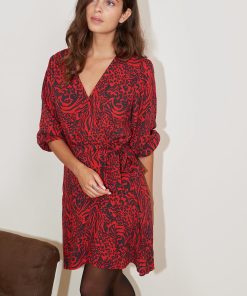 Les Petites Bombes Femme Men's Robe Cintree Imprimee Lucile | Print Shimba